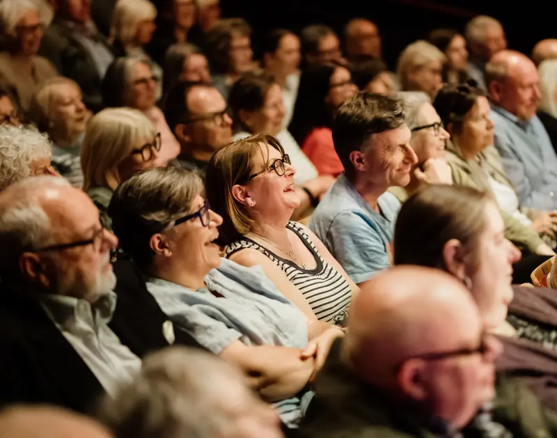 Audience listening at a Hexham Book Festival talk
